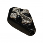 Firma Formato de Caixão Cruz de Metal Mod3 Preto