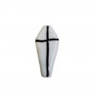 Firma Formato de Caixão Mod1 3,4 cm  Branco e Preto