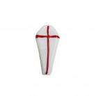 Firma Formato de Caixão Mod1 3,4 cm  Branco e Vermelho