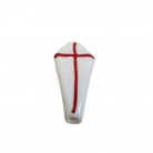 Firma Formato de Caixão Mod1 3,4 cm  Branco e Vermelho
