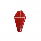 Firma Formato de Caixão Mod1 3,4 cm  Vermelho e Branco