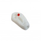 Firma Formato de Caixão Mod2 3,5cm  Branco e Vermelho