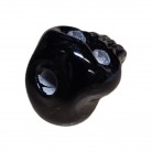 Firma Formato de Caveira Preta Opaca Strass 1,6 cm 