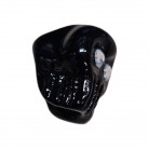Firma Formato de Caveira Preta Opaca Strass 1,6 cm 