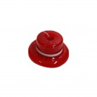 Firma Formato de Chapéu 1,5  cm  Vermelho e Branco