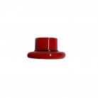 Firma Formato de Chapéu 1,5  cm  Vermelho e Preto