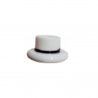Firma Formato de Chapéu Branco e Preto