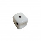 Firma Formato de Dado Branca e Preta Opaca 2 cm 