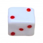 Firma Formato de Dado Branca e Vermelha Opaca 1,5 Cm
