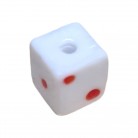 Firma Formato de Dado Branca e Vermelha Opaca 1,5 Cm