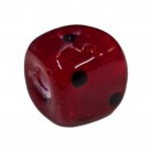 Firma Formato de Dado Vermelha e Preta Opaca 2 cm 