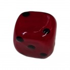 Firma Formato de Dado Vermelha e Preta Opaca 2 cm 