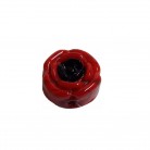 Firma Formato de Rosa 2,2 cm  Vermelha e Preta