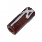 Firma Marrom com Machado Branco Cilindrica Luxo 3 cm 