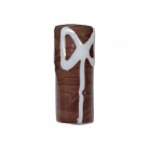 Firma Marrom com Machado Branco Cilindrica Luxo 3 cm 