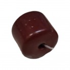 Firma Marrom Opaca Cilindro Curto