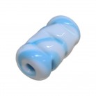 Firma Murano Branca e Azul Opaca Estilizada 3 cm 