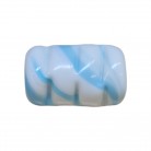 Firma Murano Branca e Azul Opaca Estilizada 3 cm 