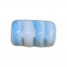 Firma Murano Branca e Azul Opaca Estilizada 3 cm 