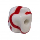 Firma Murano Branca e Vermelha Opaca Amassada 2,2 cm 