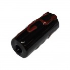 Firma Preta com Garfo Exu Vermelho Cilindrica Luxo