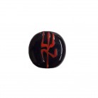 Firma Preta e Vermelha Bolacha Opaca Garfo 2,4 cm 