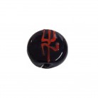 Firma Preta e Vermelha Bolacha Opaca Garfo 2,4 cm 