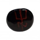Firma Preta e Vermelha Bolacha Opaca Garfo 2,4 cm 