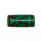 Firma Verde e Vermelha Opaca Cilindrica Tribal 3 cm 