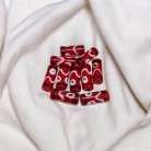 Firma Vermelha, Branca e Preta Opaca Cilindrica Tribal 3 cm 