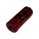 Firma Vermelha com Garfo Exu Preto Cilindrica Luxo 3 cm
