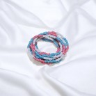 Guia Fina Rosa, Branca e Azul Opaca