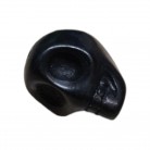 Passagem Caveira 1,3 Cm Preta Mod3 Furo Em Cima