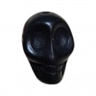 Passagem Caveira 1,3 Cm Preta Mod3 Furo Em Cima