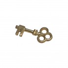 Pingente Chave 03 Cm Trevo Dourada