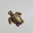 Pingente Ferramenta Tartaruga 03 Cm Ouro Velho