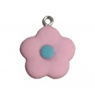 Pingente para Cosme Flor Rosa Claro