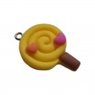 Pingente para Cosme Pirulito Amarelo