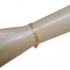 Pulseira 18 Cm Ouro Modelo Esteira