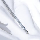 Pulseira 18 Cm Prata Modelo Esteira