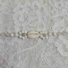 Pulseira Búzio Cordão Branco