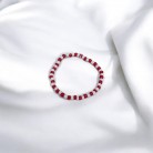 Pulseira Miçanga Branca e Vermelha