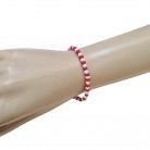 Pulseira Miçanga Branca e Vermelha