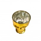 Taça Caveira Vidro 240 Ml Dourada