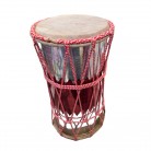 Tambor Grande Branco e Vermelho Corda Br e Vm