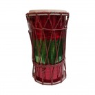 Tambor Grande Vermelho e Verde Corda Vd e Vm