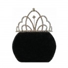 Tiara com Strass Alto Prateada